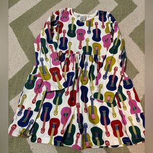 Hanna Andersson Multicolor Guitar Print Dress